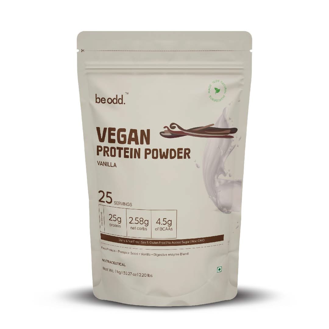 Be Odd Vegan Protein Powder Vanilla Flavored - 1kg.