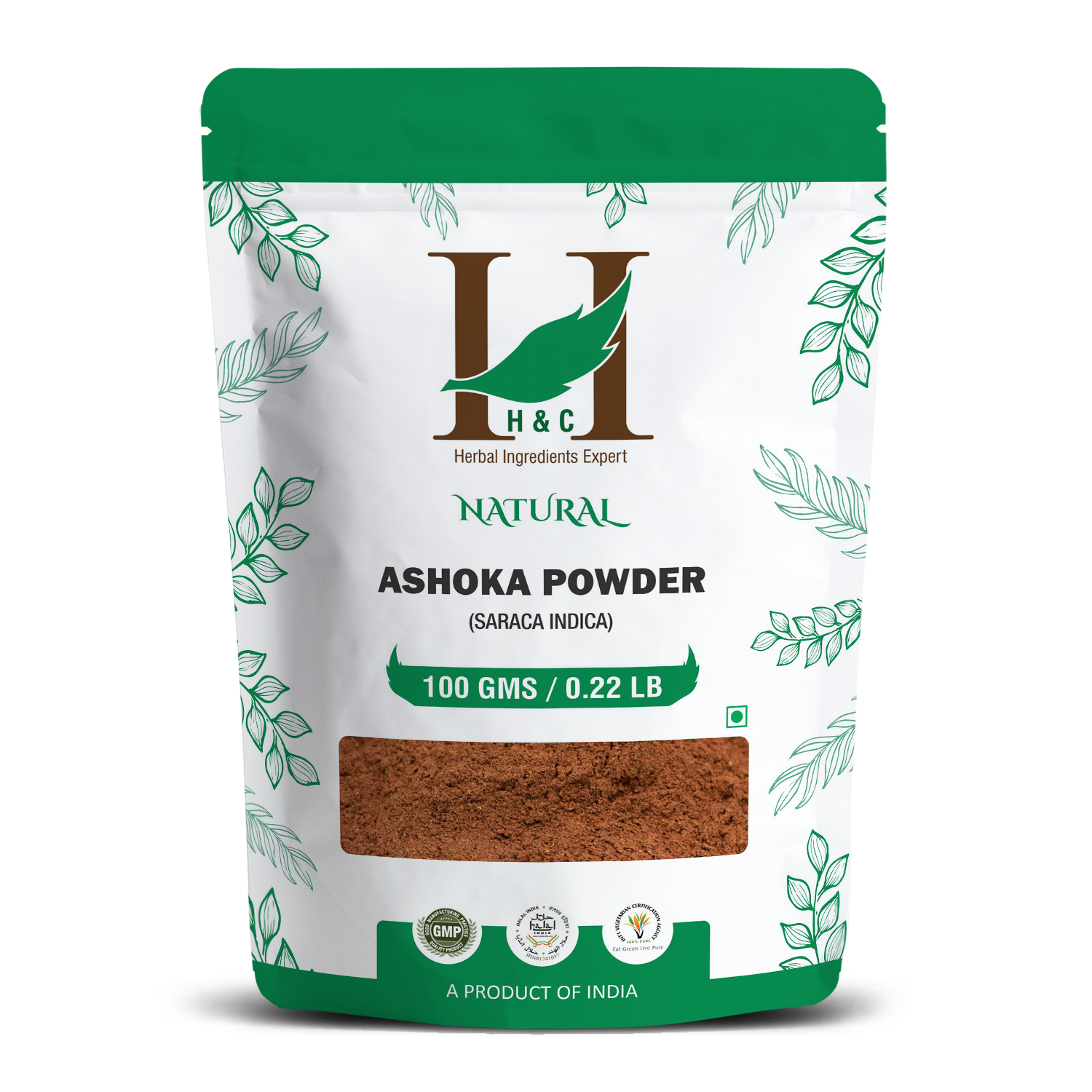 H&C Natural Ashoka Powder 100gm - Women's Hormonal Balance & Menstrual Support