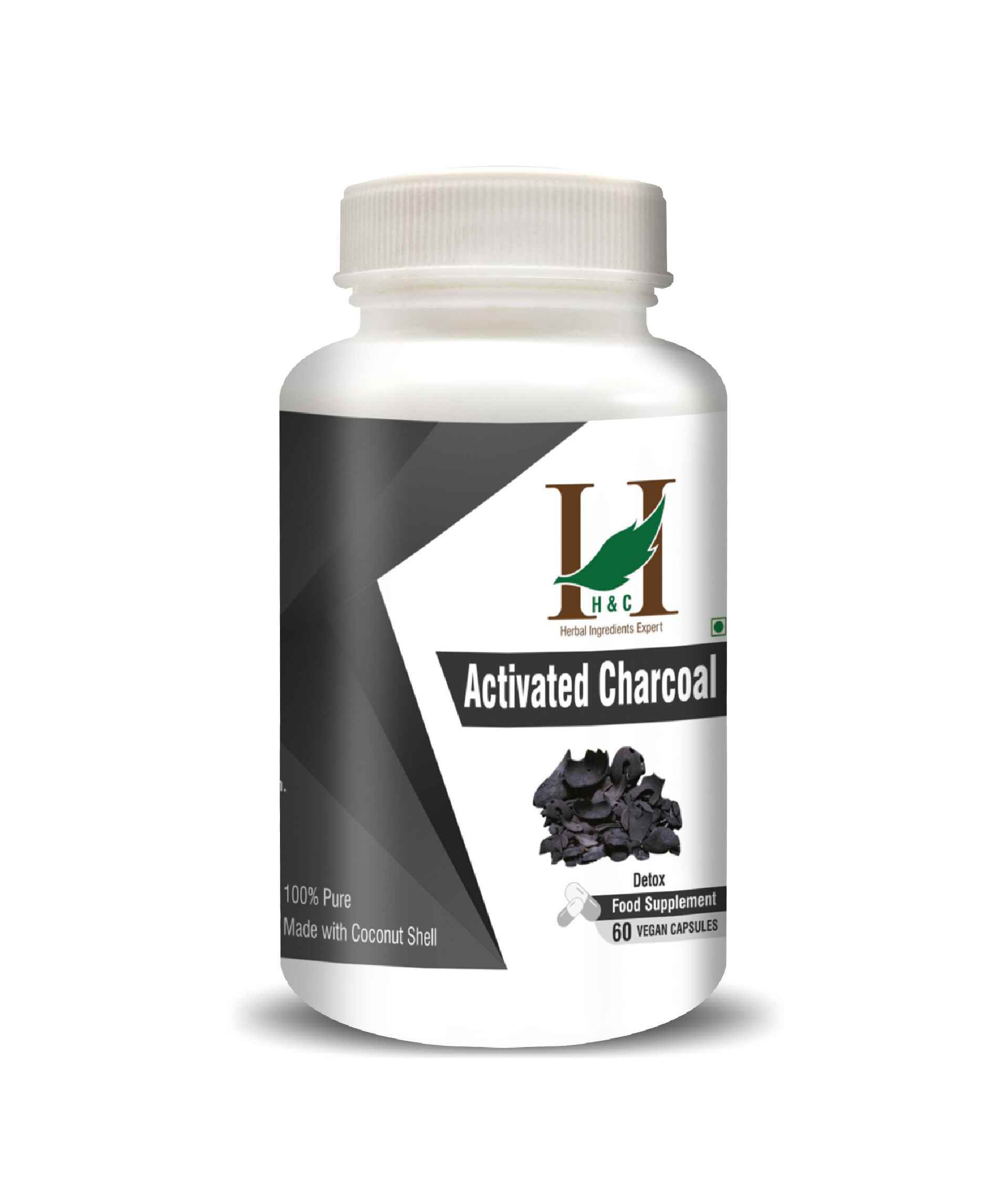 H&C Activated Charcoal Capsules natural detox supplement