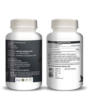 Activated Charcoal Capsules for digestion and detox
