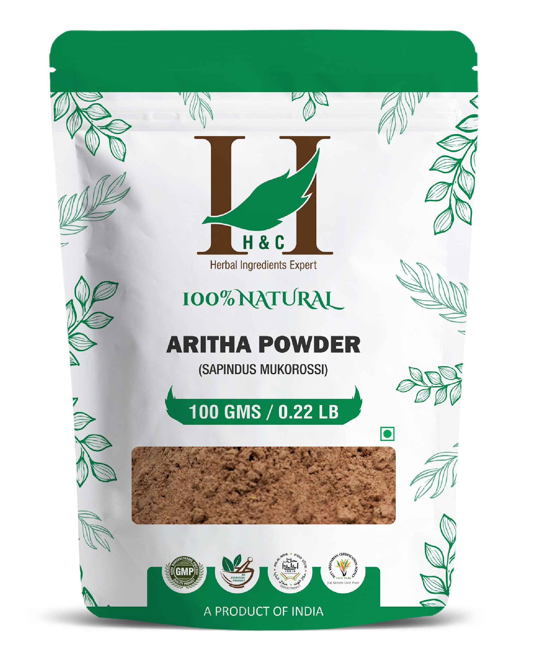 H&C Natural Aritha Powder for Hair Care