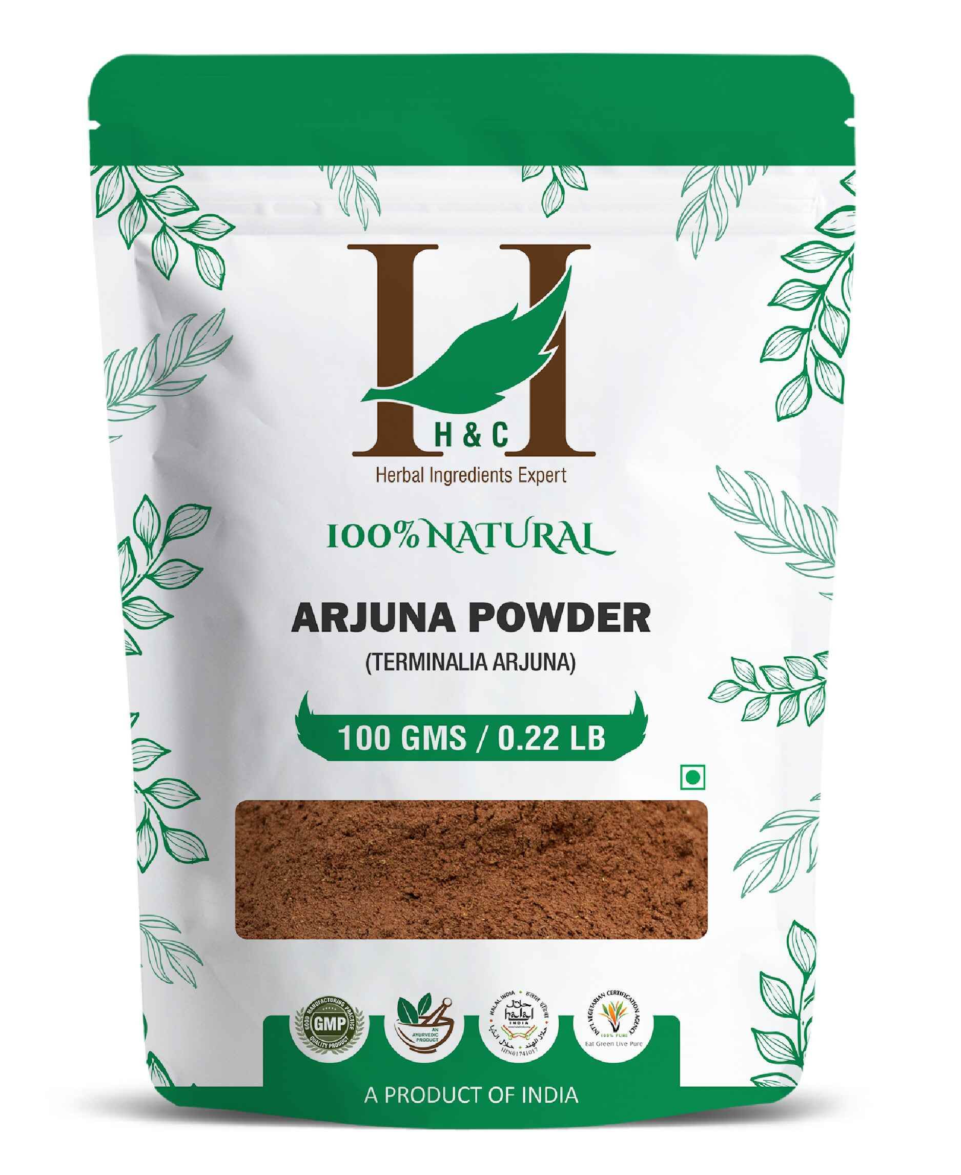 H&C Natural Arjuna Powder 100% pure herbal supplement