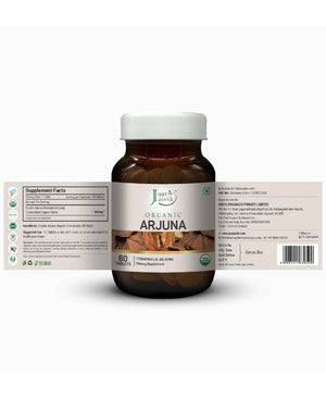 Just Jaivik Organic Arjuna Tablets heart health supplement