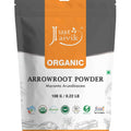 Just Jaivik Organic Arrowroot Powder 100% pure packaging