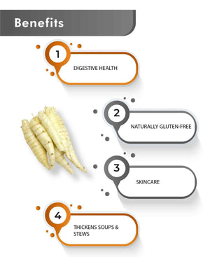 Arrowroot powder natural thickener for soups and sauces