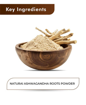 Natural Ashwagandha powder for stress management and relaxation