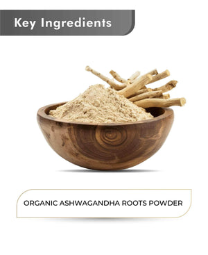Organic Ashwagandha root supplement for energy and stamina