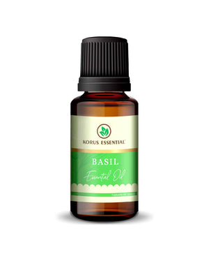 Korus Essential Basil Oil - 15ml (Pack of 2).