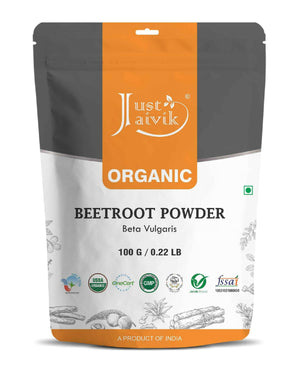 Just Jaivik Organic Beetroot Powder pack front view