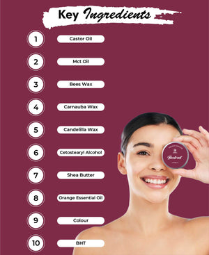 Korus Essential Beetroot Lip Balm with Shea Butter - 8gm (Pack of 2).