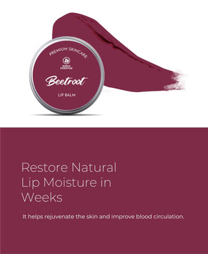 Korus Essential Beetroot Lip Balm with Shea Butter - 8gm (Pack of 2).