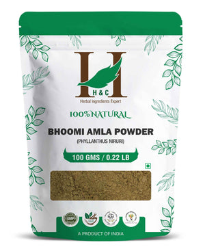 H&C Natural Bhoomi Amla Powder - 100gm (Pack of 3).