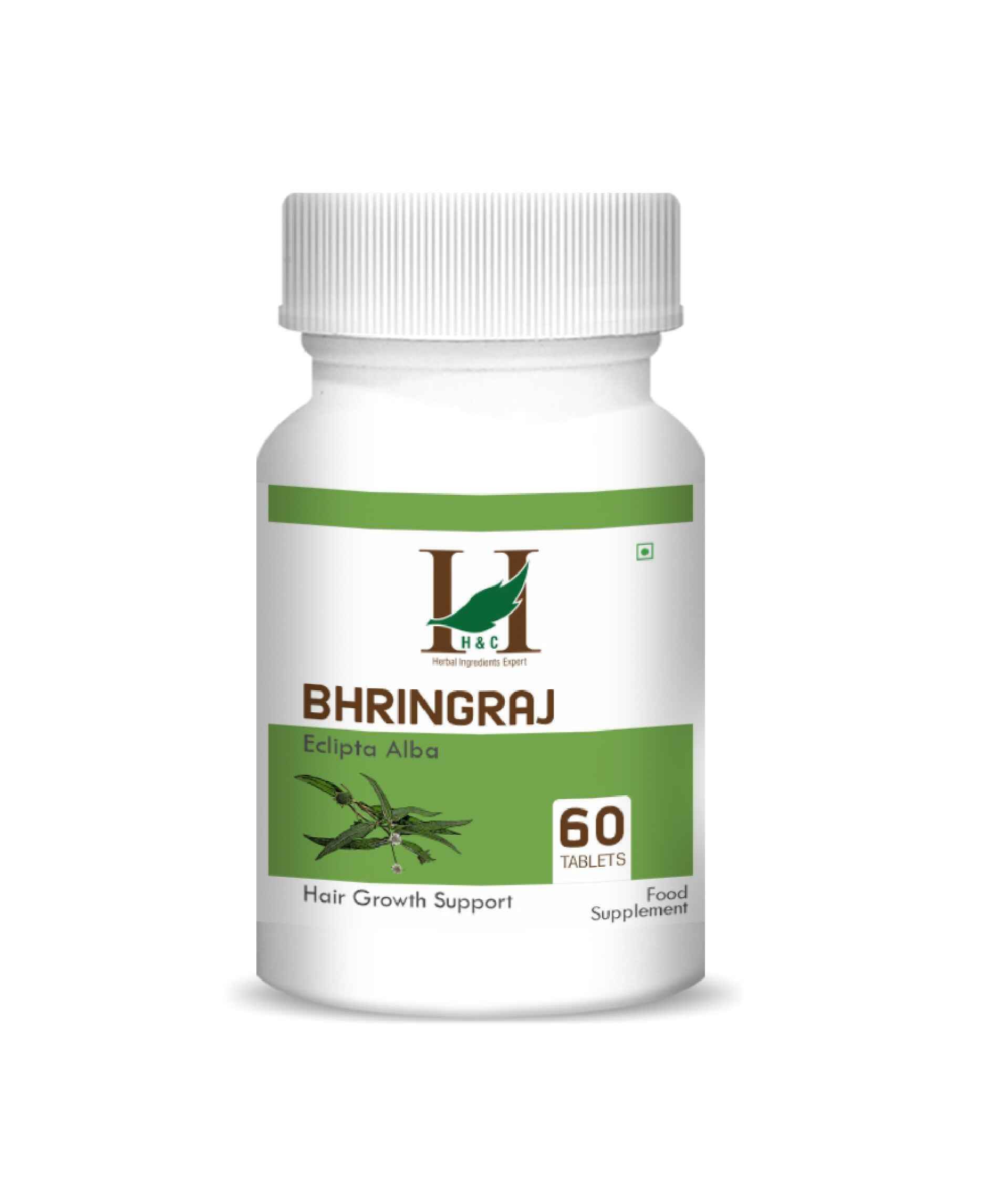 H&C Bhringraj Tablet for natural hair growth and scalp health