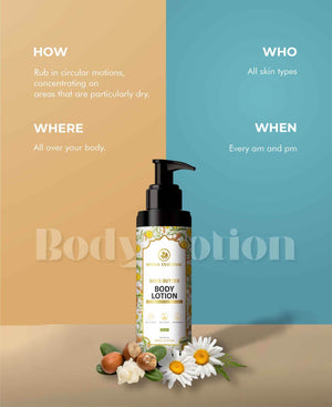 Korus Essential Shea Butter Body Lotion with Vitamin E and Chamomile Extract - 200ml.