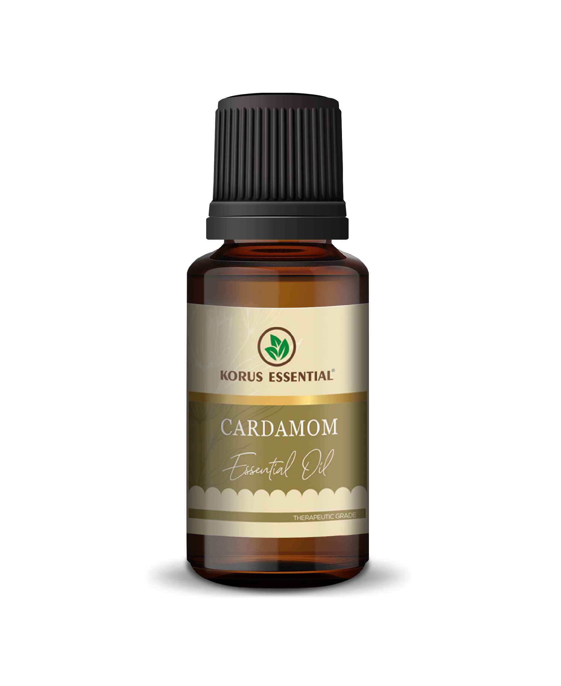 Korus Essential Cardamom Oil - 15ml (Pack of 2).