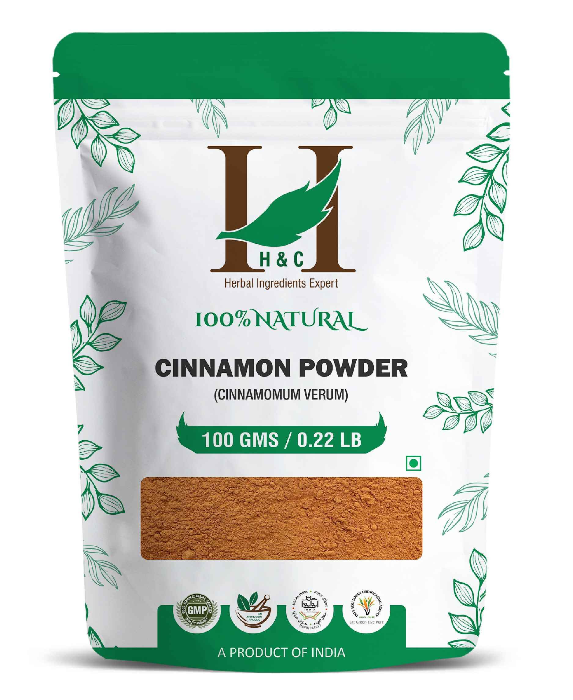 H&C Natural Cinnamon Powder in packaging