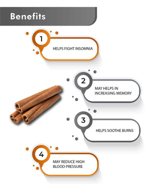 Natural cinnamon supplement capsules for inflammation relief