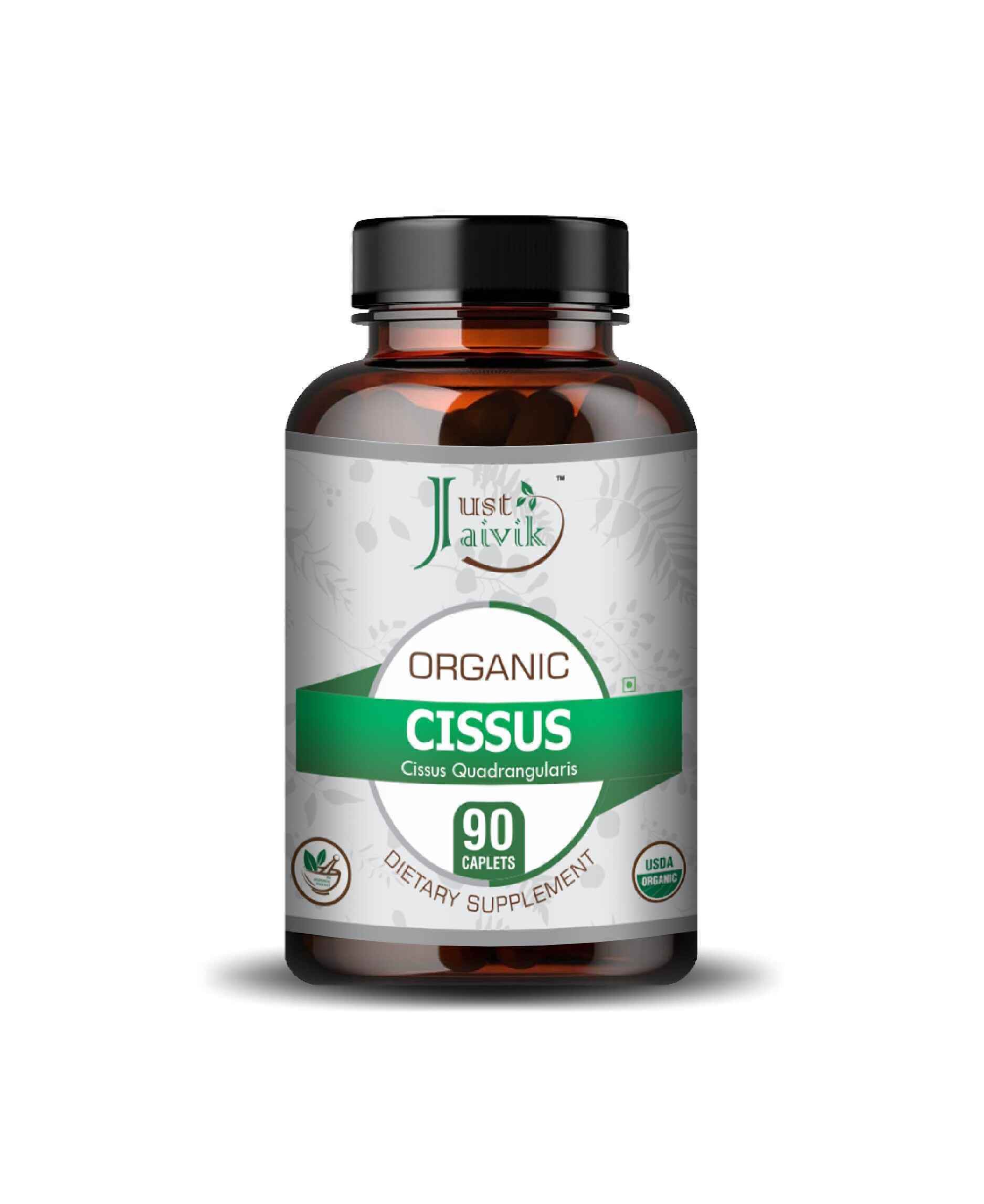 Organic Cissus Quadrangularis caplets bottle