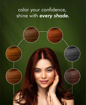 Korus Essential Herbal Hair Color (Copper) - 100gm (Pack of 3).