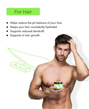 Korus Essential Aloe Vera Gel with Cucumber and Vitamin E - 200gm.