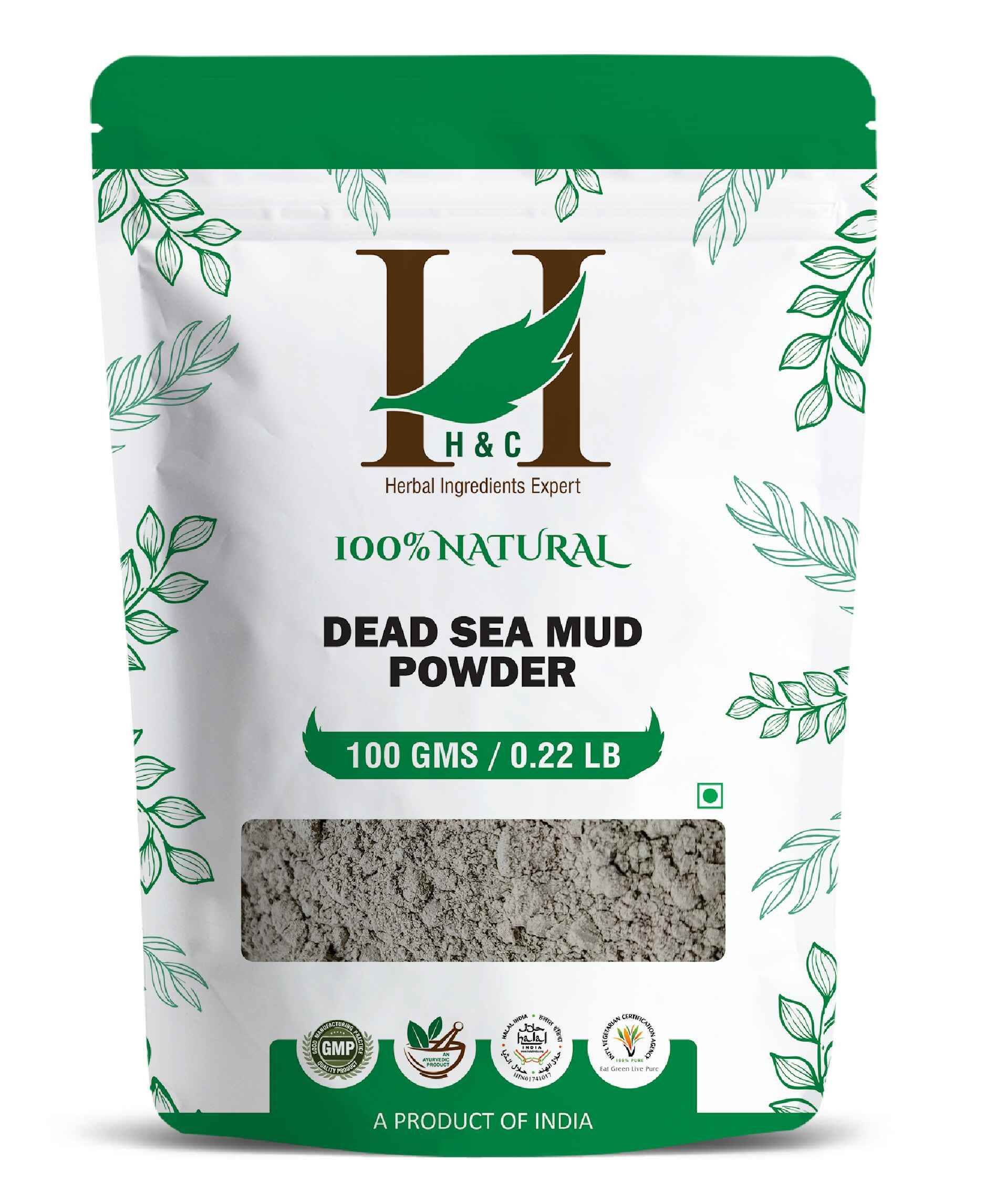 H&C Natural Dead Sea Mud Powder for skincare