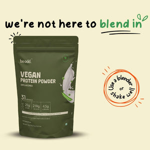 Be Odd Vegan Protein Powder Unflavored - 1kg.