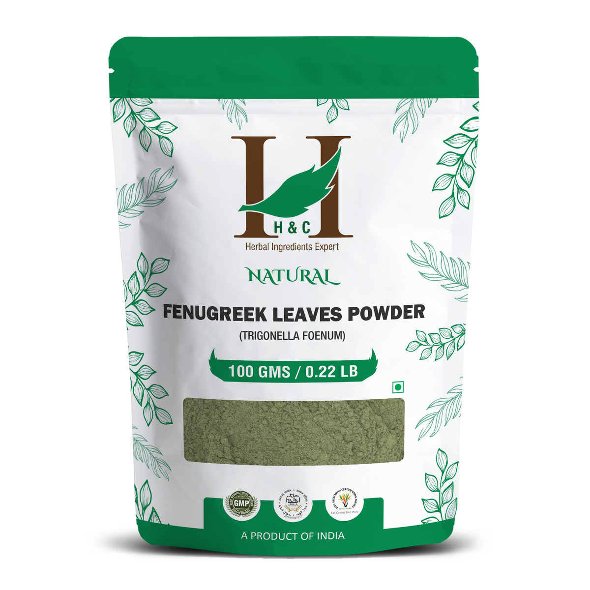 H&C Natural Fenugreek Powder 100gm - Supports Hair Growth & Skin Health