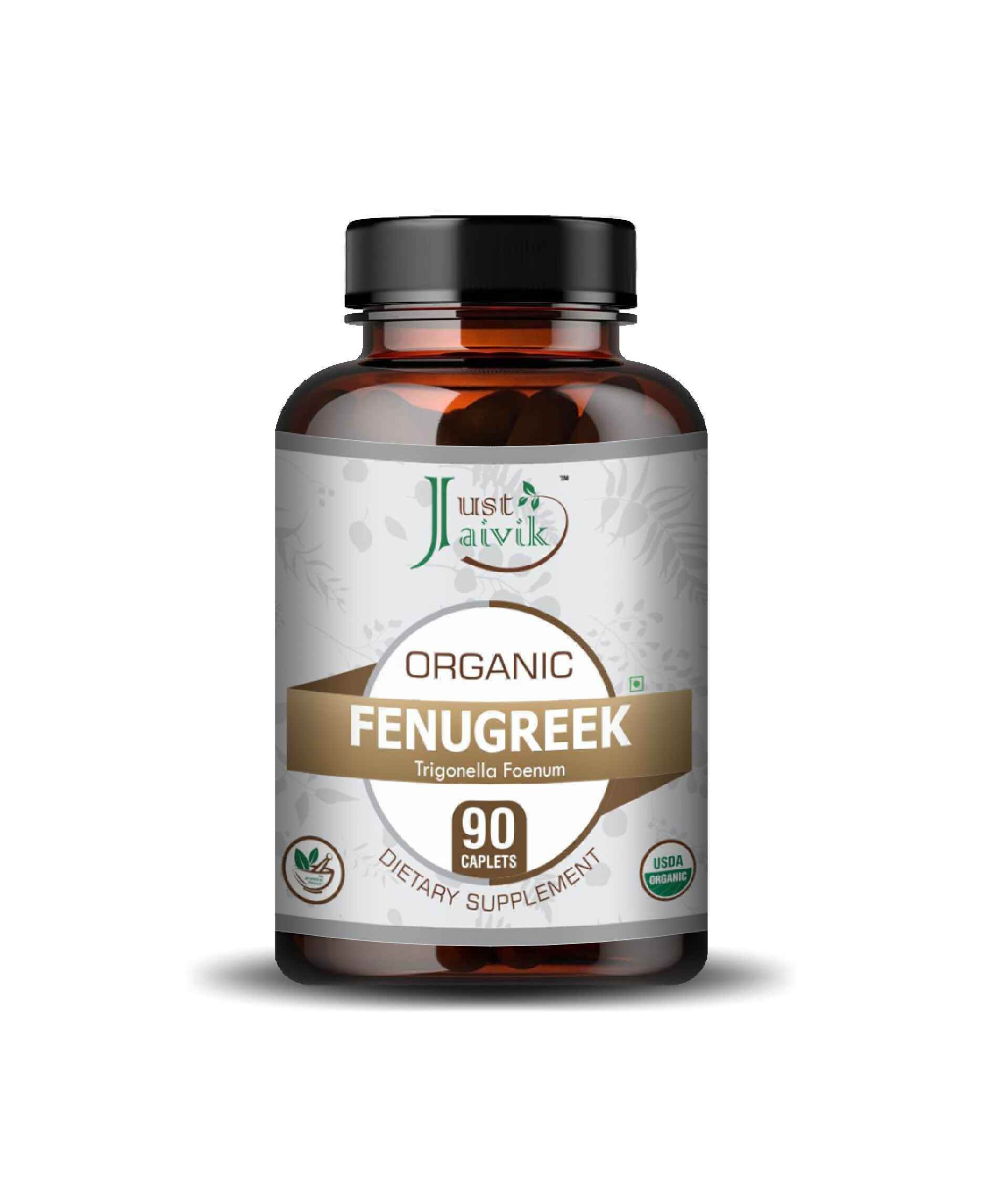 Just Jaivik organic fenugreek supplement caplets