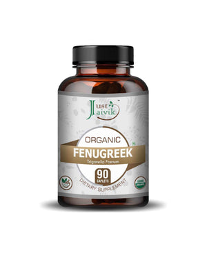 Just Jaivik organic fenugreek supplement caplets