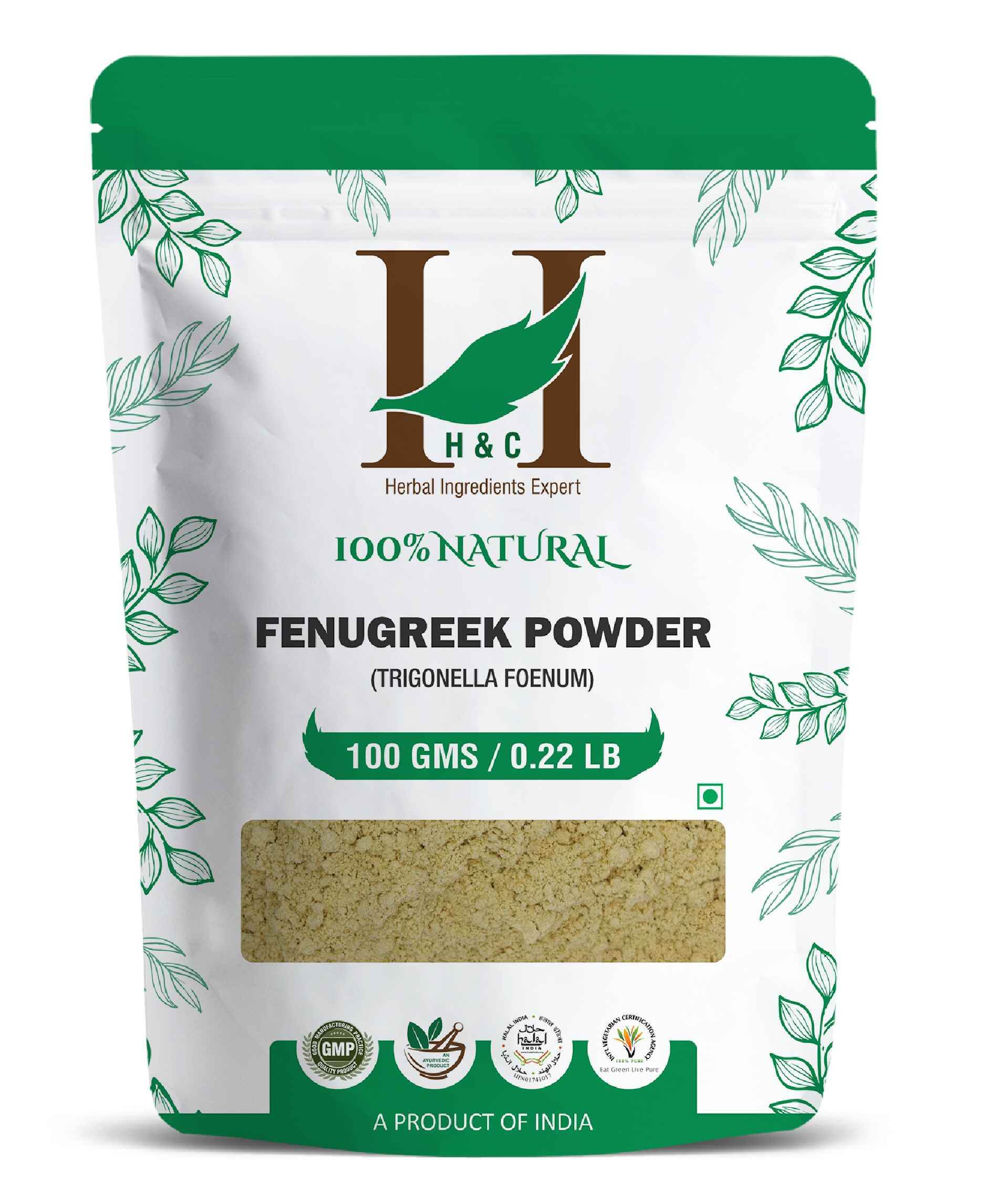 H&C Natural Fenugreek Powder for health and beauty