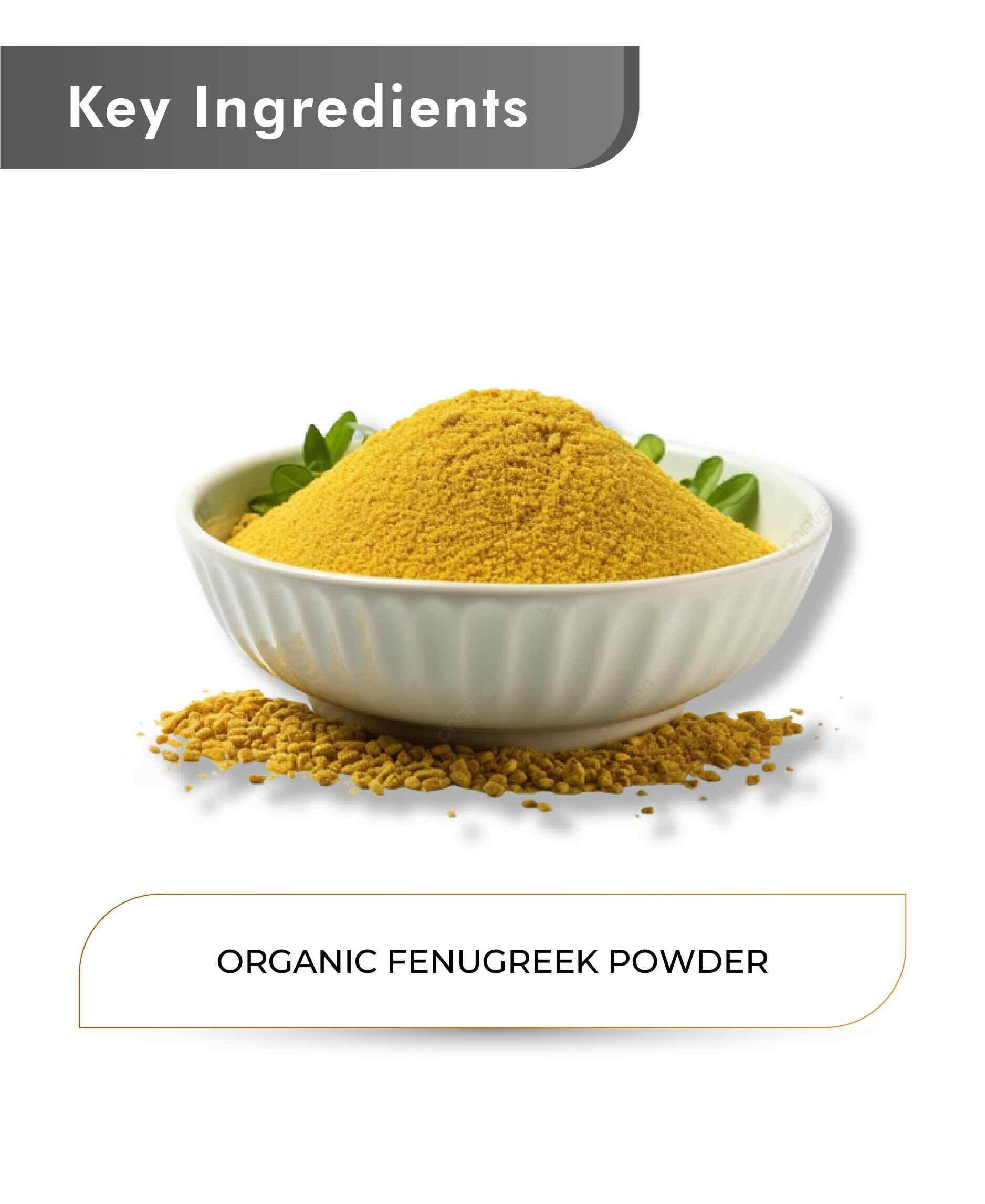 Just Jaivik Organic Fenugreek Seed Powder in jar – 100% natural and pure