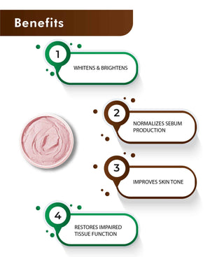 Pure French Pink Clay Powder for glowing skin