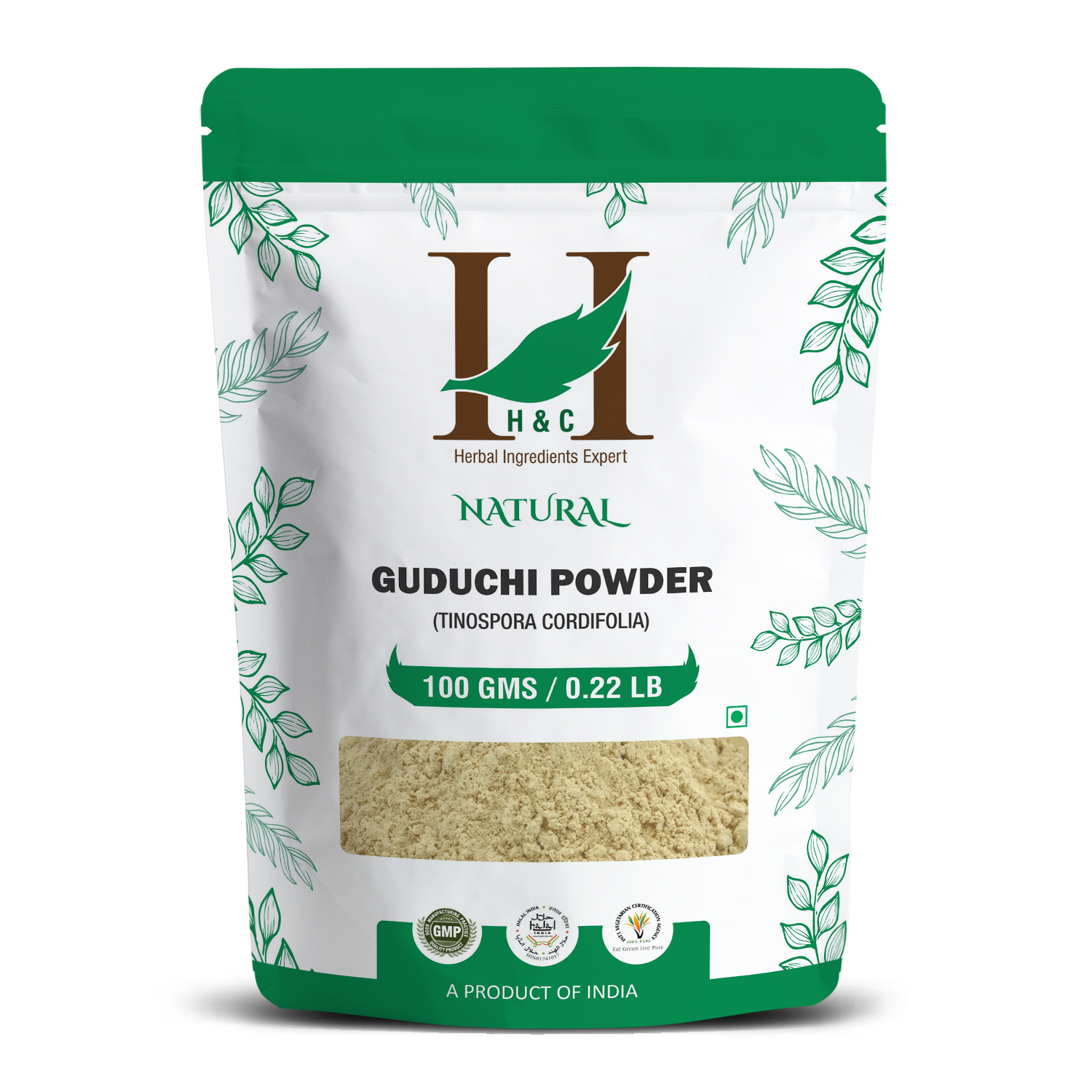 H&C Natural Guduchi Powder 100gm - Wellness Support