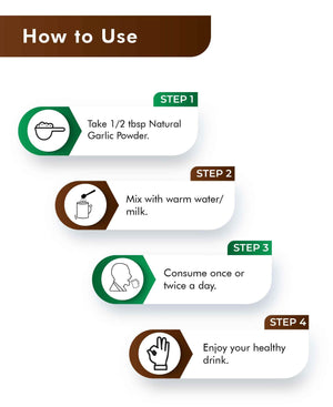 Natural garlic spice and seasoning without additives