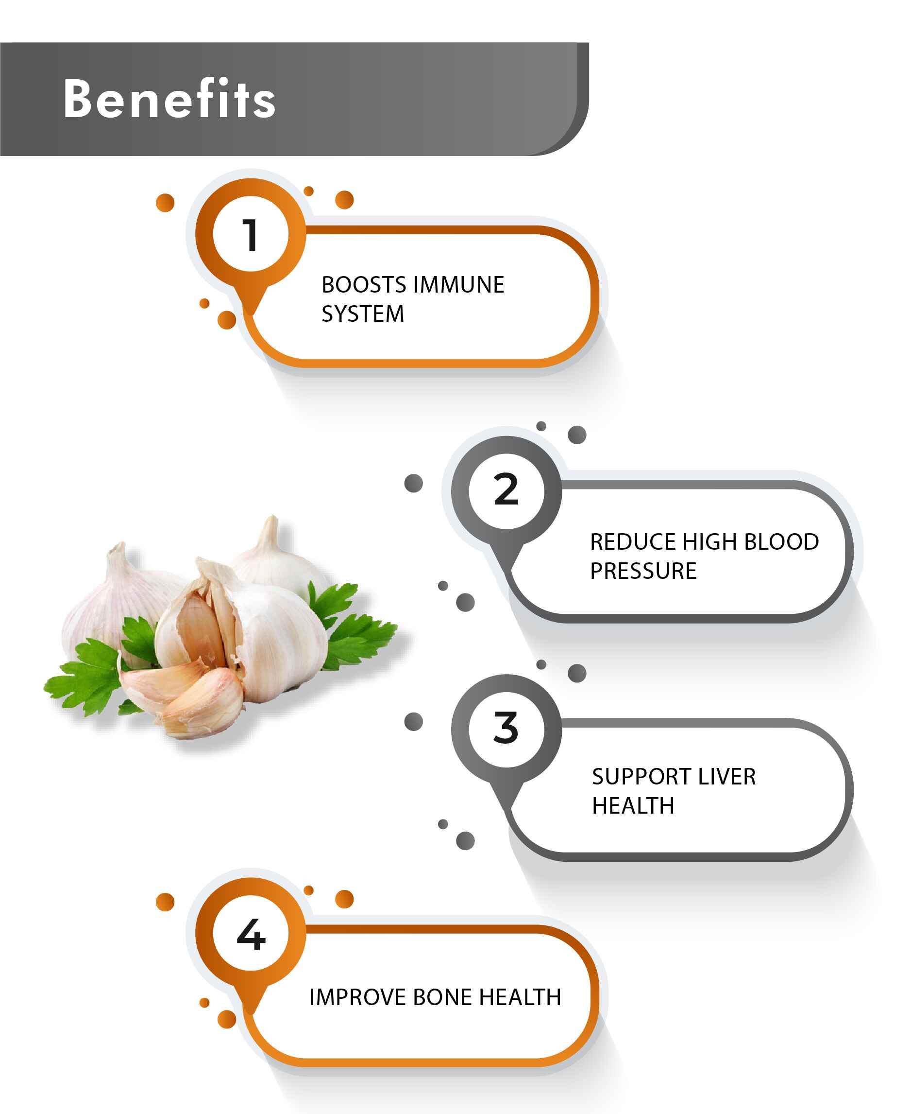 Vegan organic garlic tablets for cholesterol support