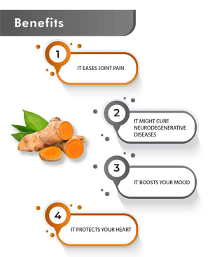 Gluten-free organic turmeric tablets for immune support