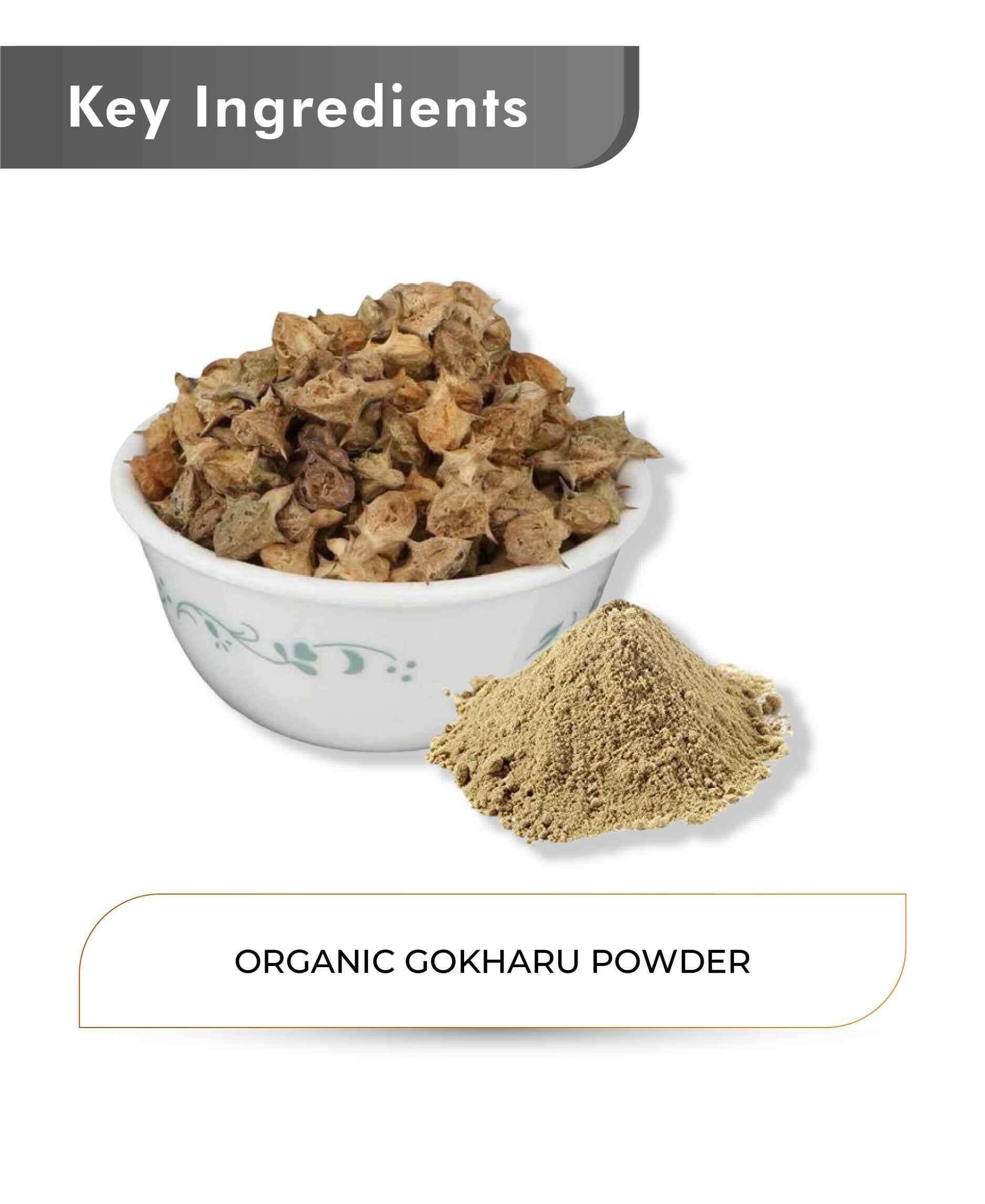 Natural Gokharu powder for muscle growth and stamina