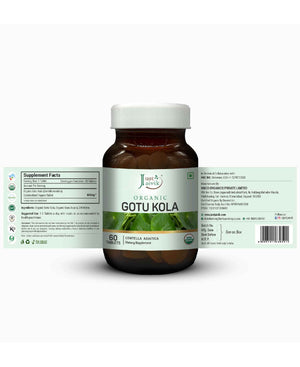 Just Jaivik Organic Gotu Kola Tablets bottle