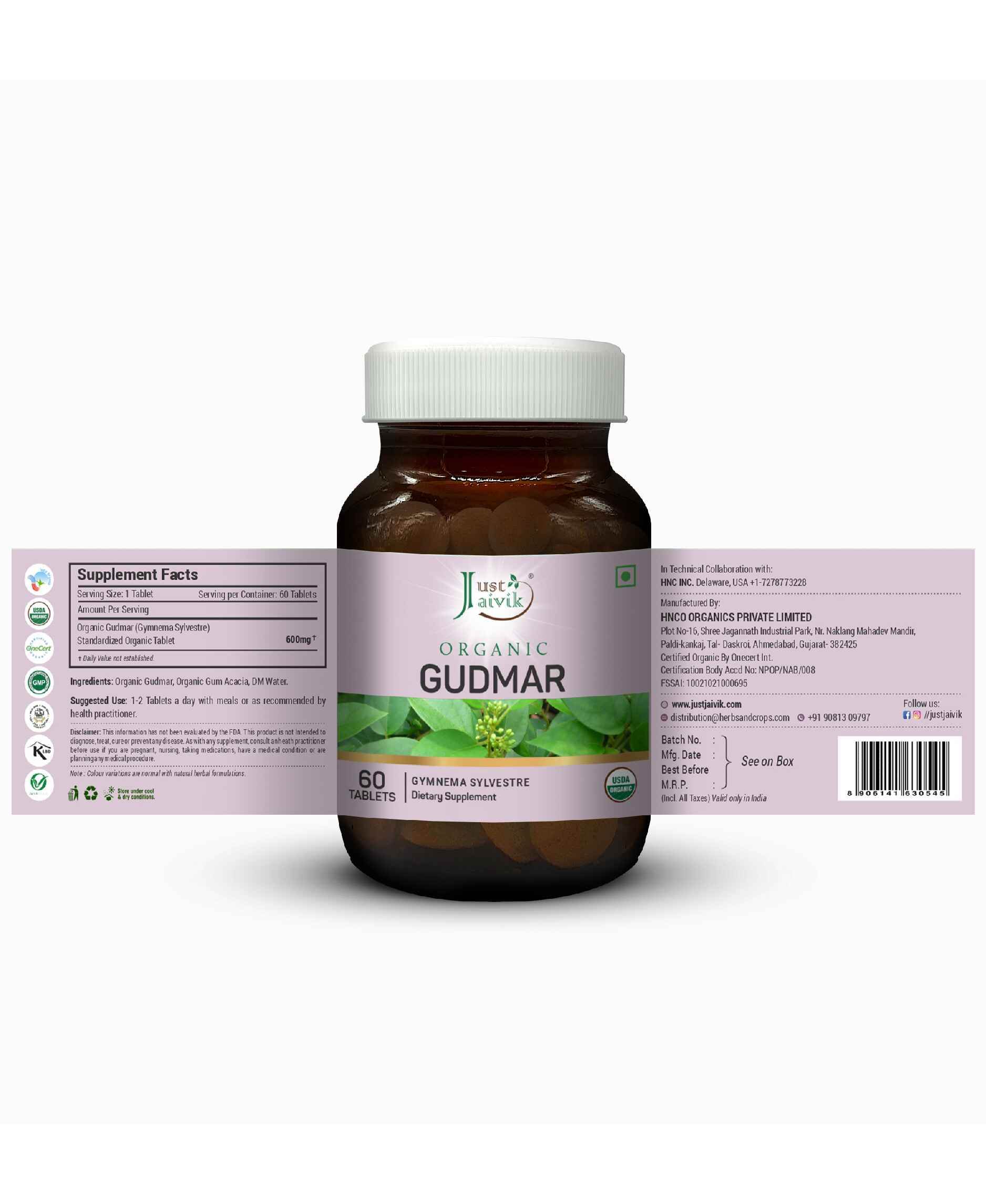 Organic Gymnema sylvestre capsules for sugar management