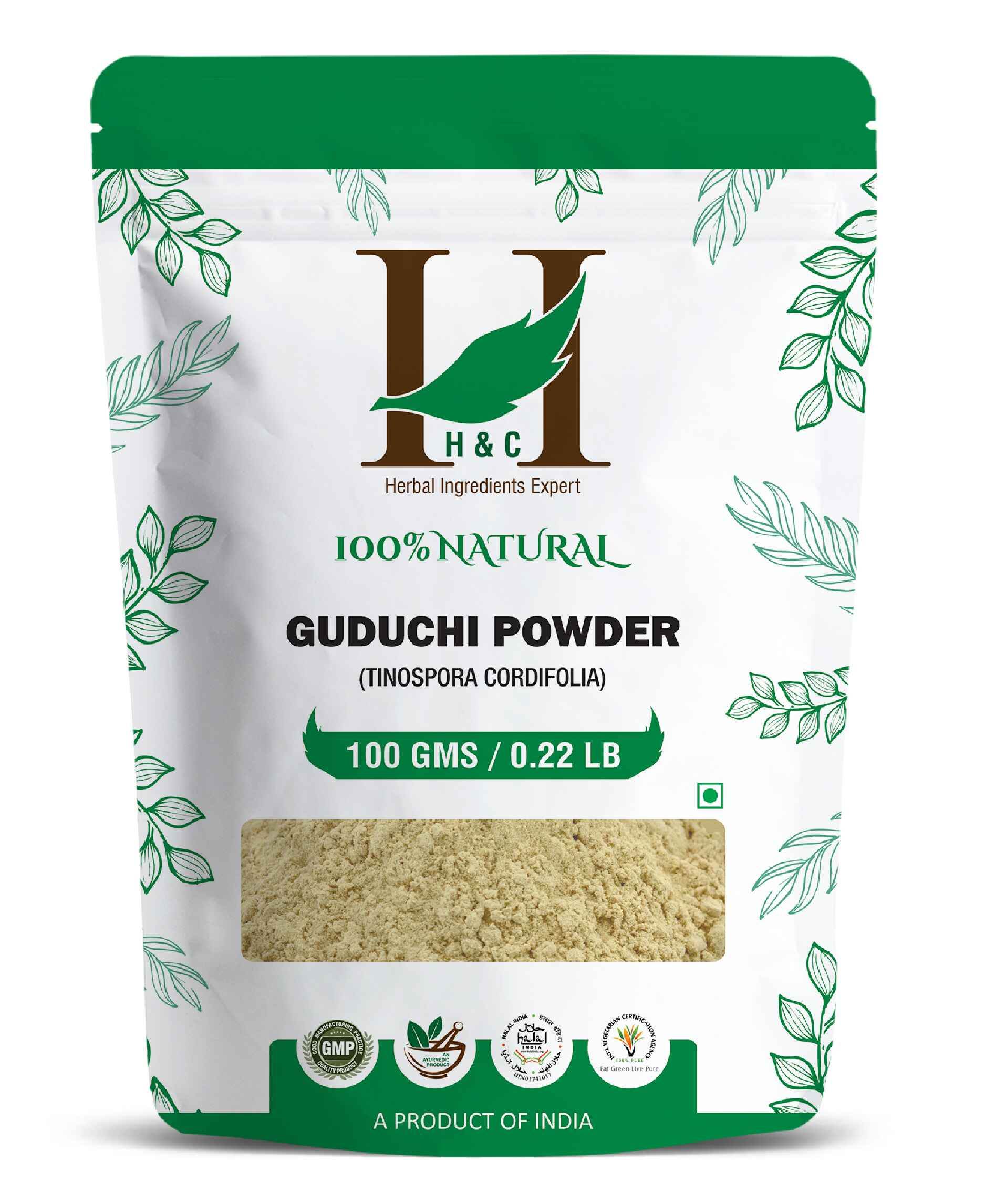 H&C Natural Guduchi Powder Tinospora Cordifolia
