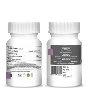 Gudmar tablet packaging showing Gymnema Sylvestre benefits
