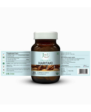 Just Jaivik Organic Haritaki digestive health supplement