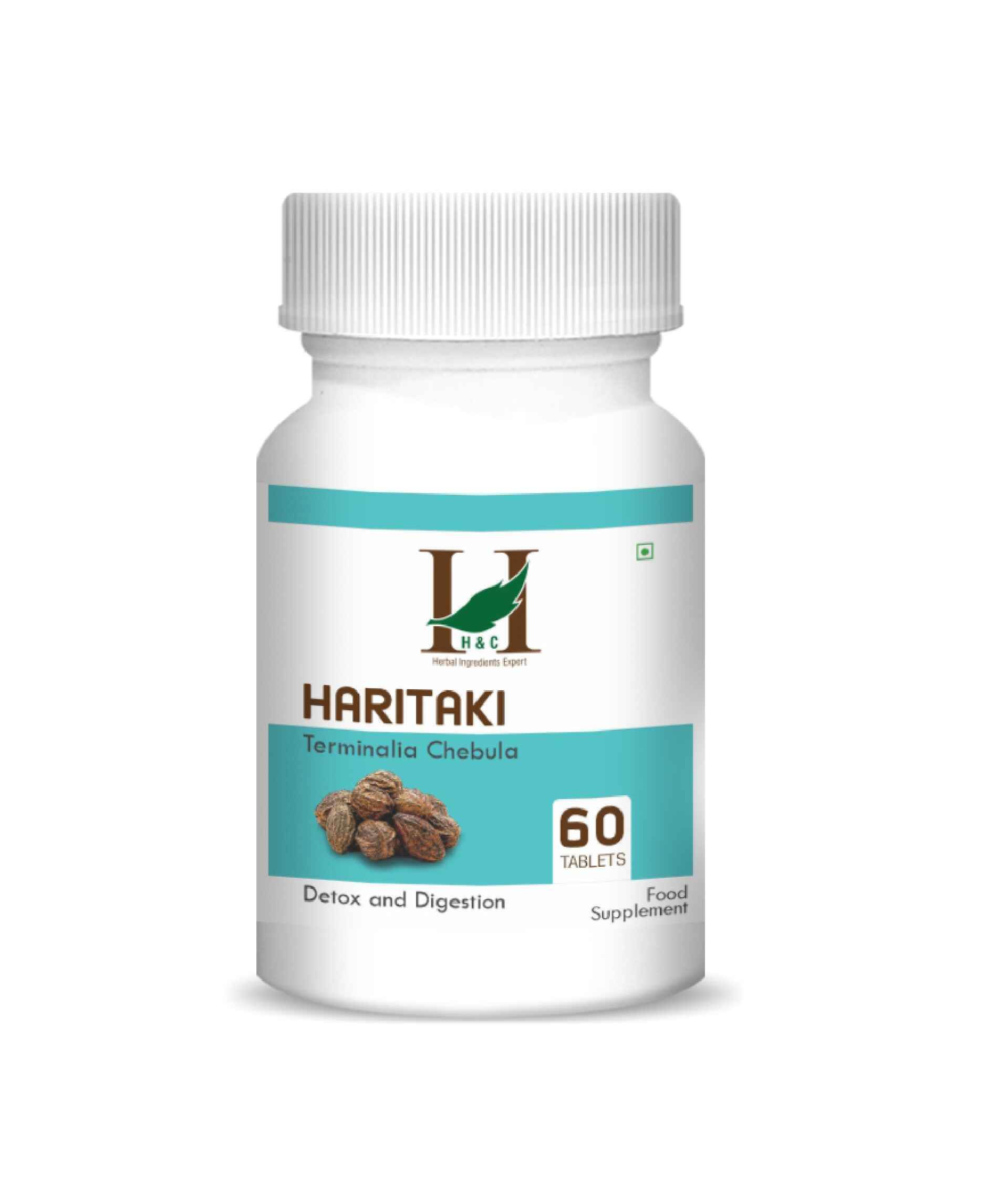 H&C Haritaki Tablet bottle for digestive health