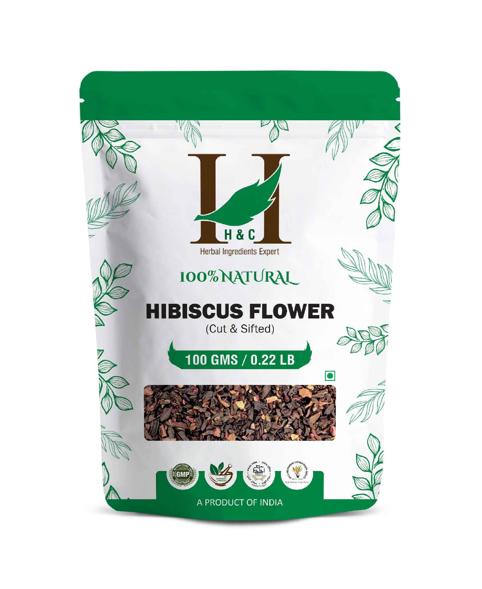 H&C Hibiscus Flower Herbal Tea Cut and Sifted