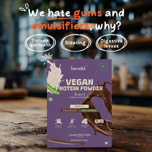 Be odd - Vegan Protein Powder 3 in 1 Single Serving Sachets.