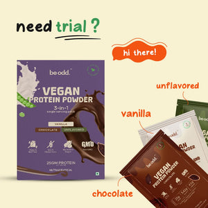 Be Odd Vegan Protein Powder Unflavored - 250gm.
