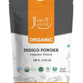 Just Jaivik Organic Indigo Powder for natural hair dye