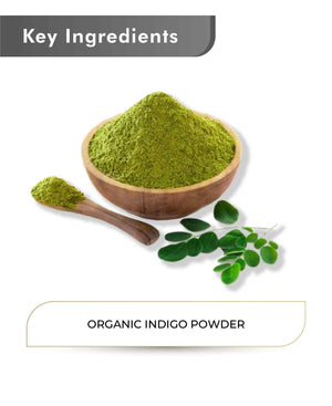 Herbal indigo powder with henna for brown shades