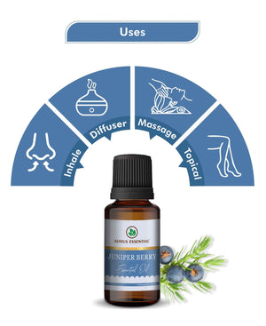 Korus Essential Juniper Berry Oil - 15ml (Pack of 2).