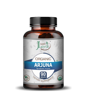 Just Jaivik Organic Arjuna Caplets for Heart Health